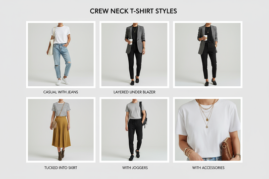How to Style Crew Neck T-Shirts: 5 Fresh Looks for Every Season