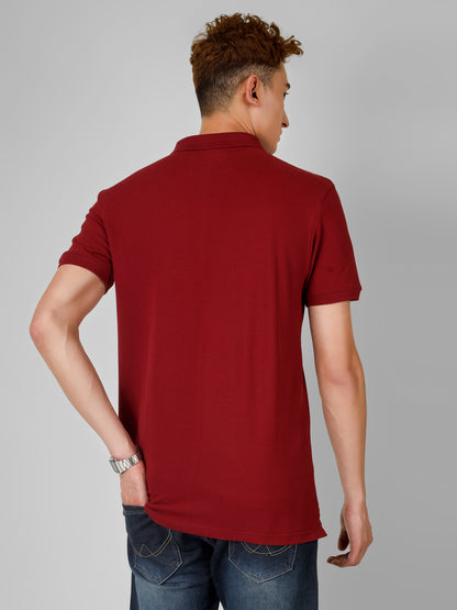 Polo Collar T-shirt With Metal Zipper