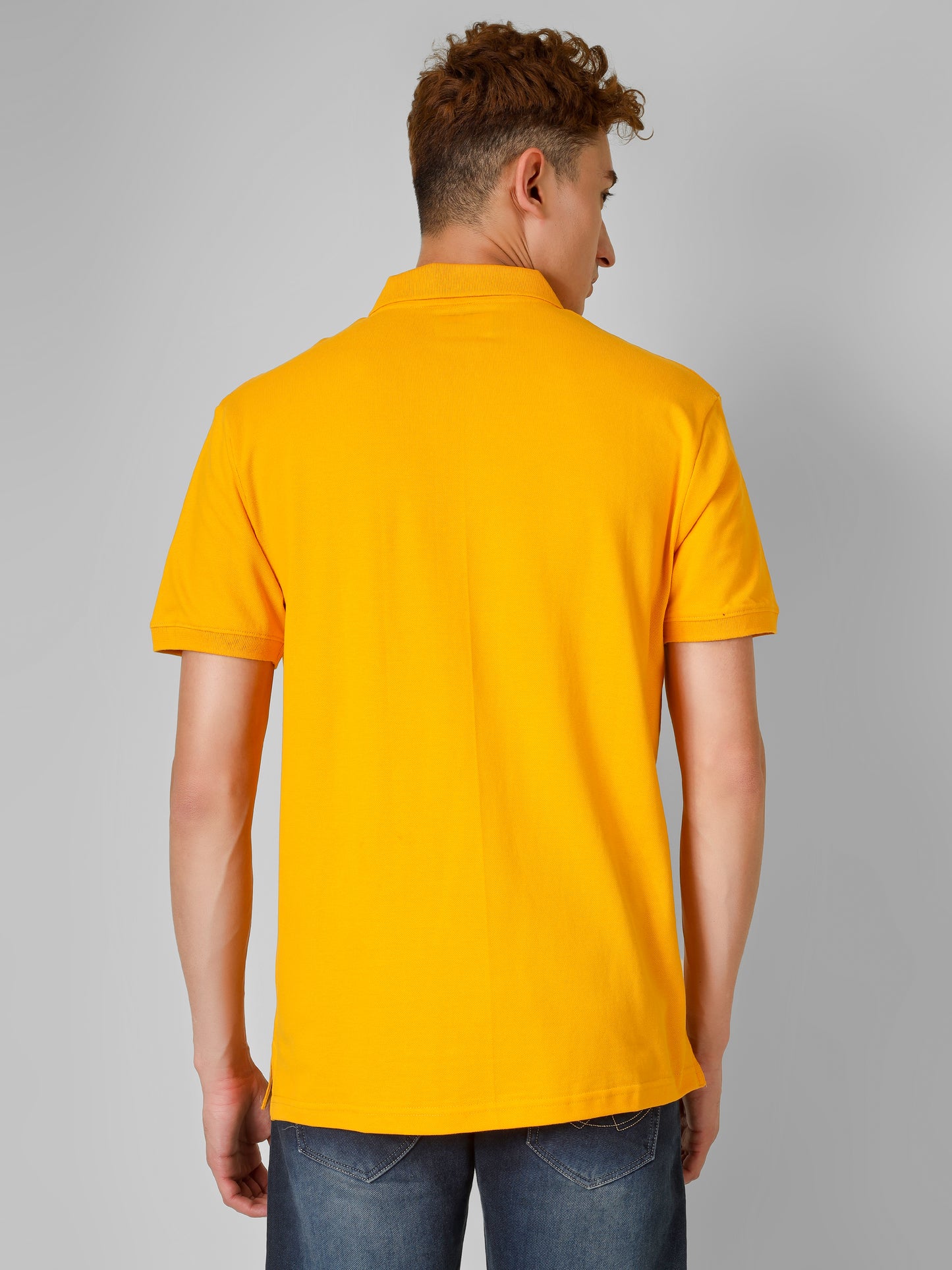 Polo Collar T-shirt With Metal Zipper