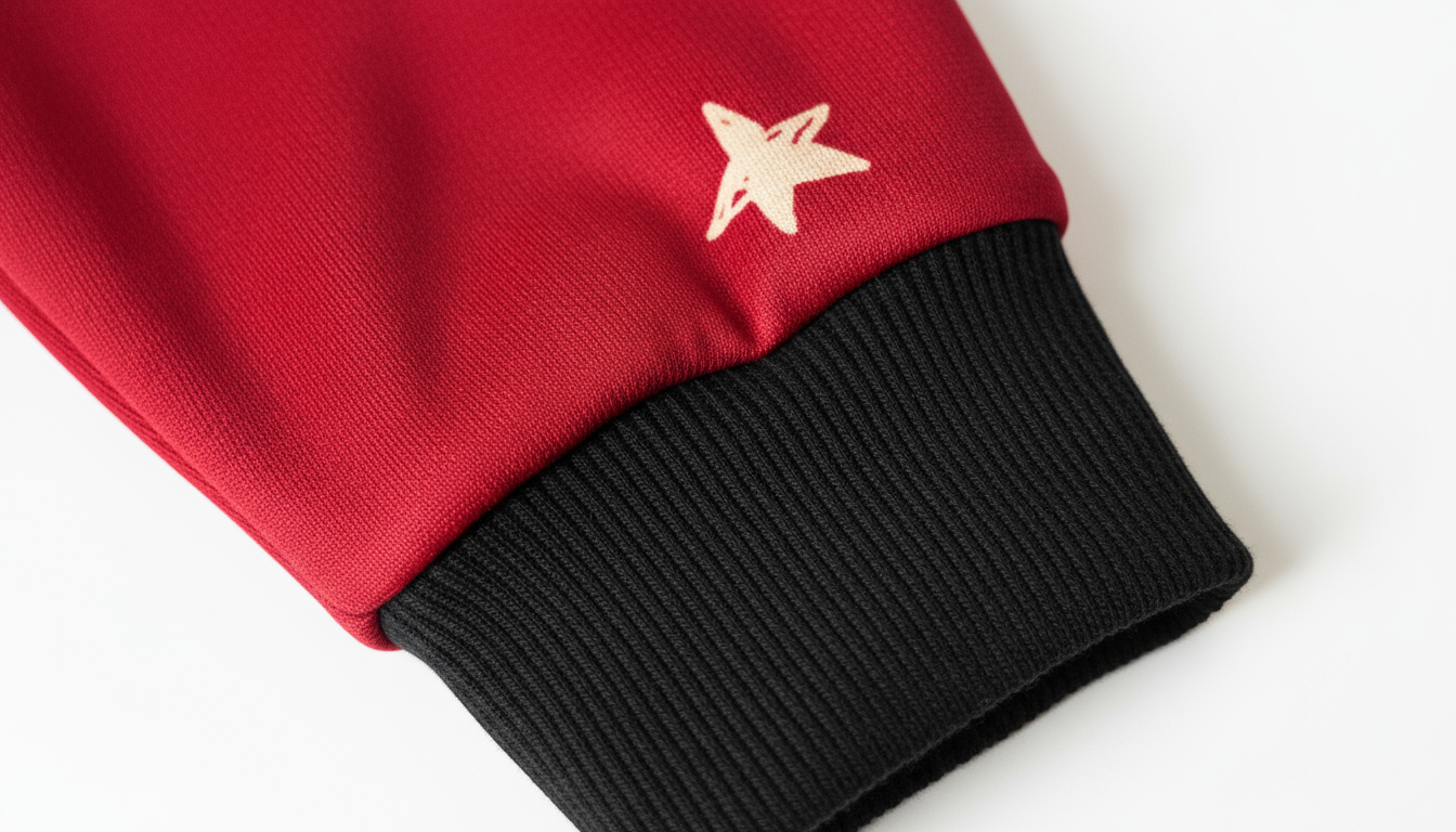 Detail shot of cuff and star