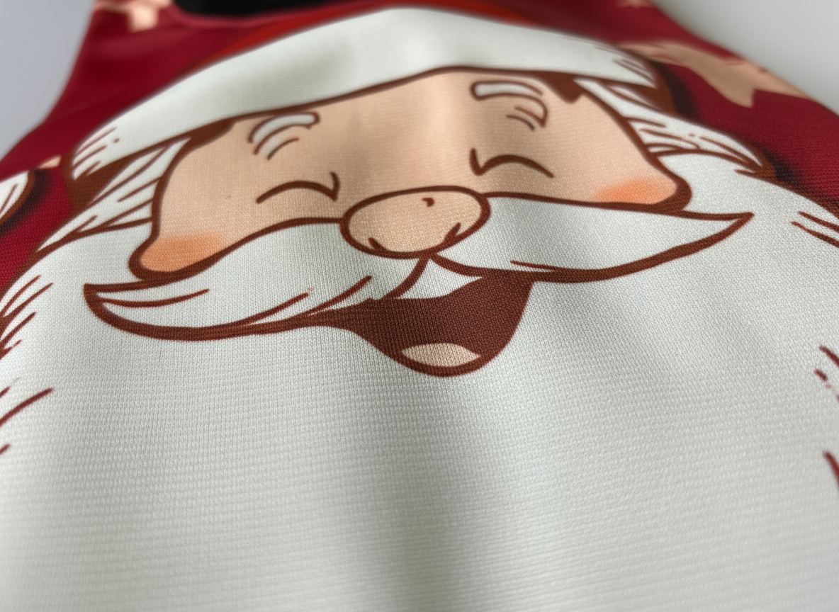 Professional close-up of Santa design