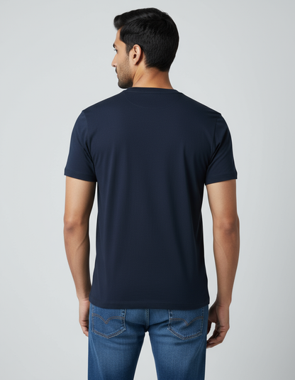 Ultra HD navy blue t-shirt back