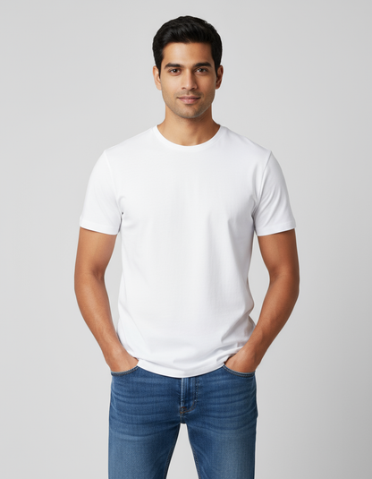 Ultra HD white t-shirt front